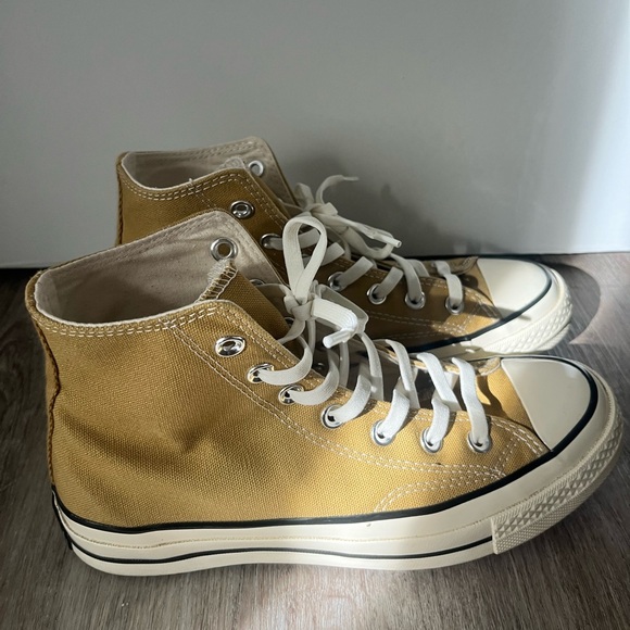 Converse Chuck 70 High-Top Sneakers in Mustard Yellow - Picture 1 of 6